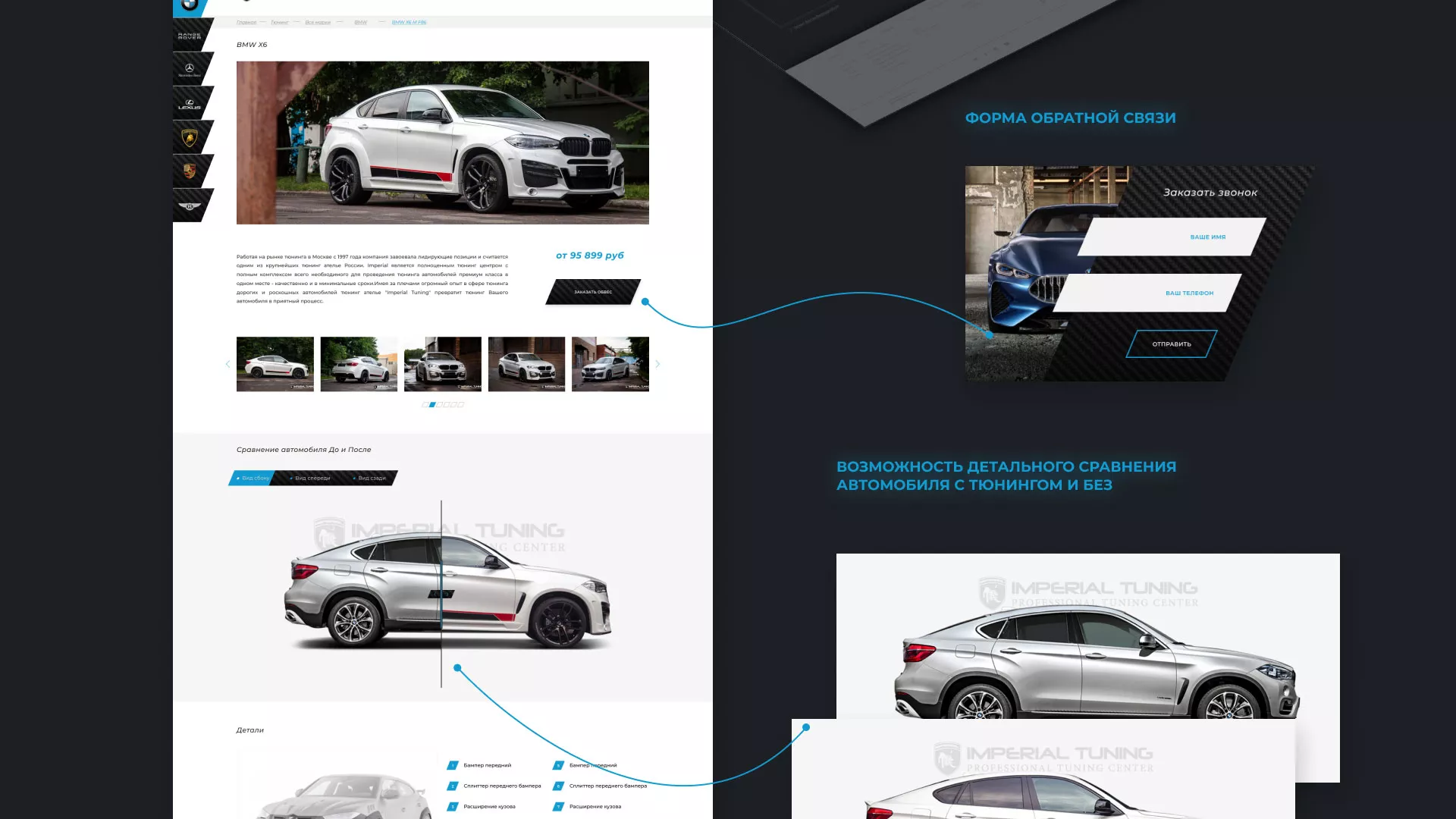 Создание сайта тюнинг-ателье «Imperial Tuning» в Кондопоге