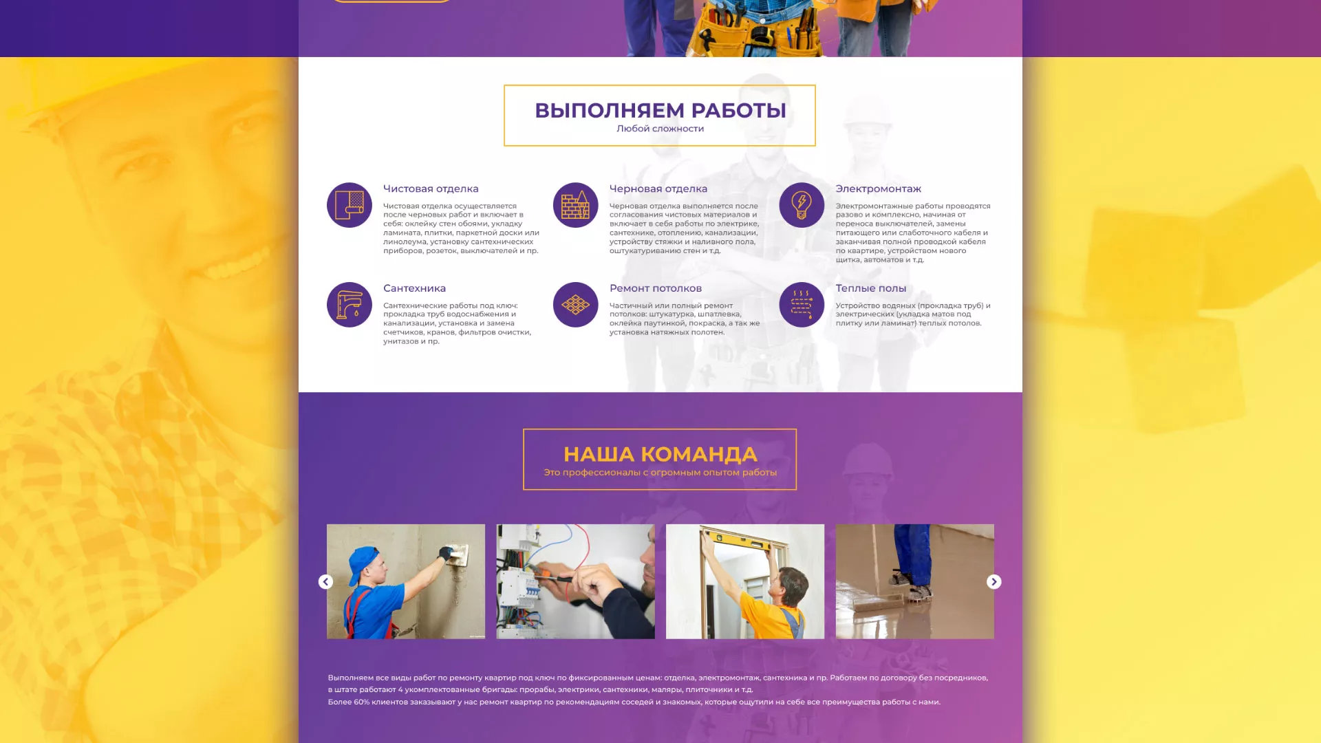 Разработка сайта строительной компании «Милана-Строй» в Кондопоге