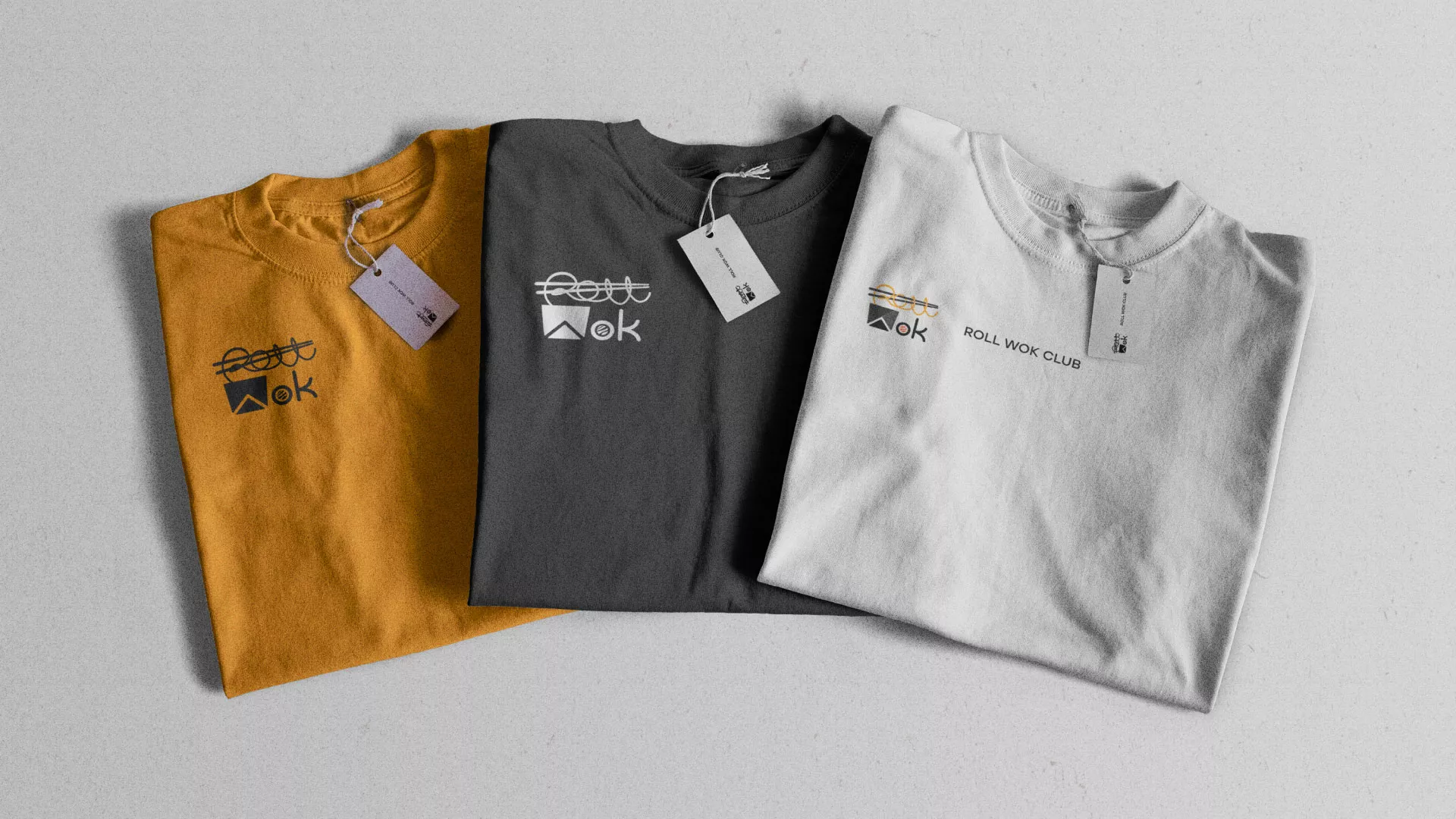 Разработка логотипа суши-бара «Roll Wok Club» в Кондопоге