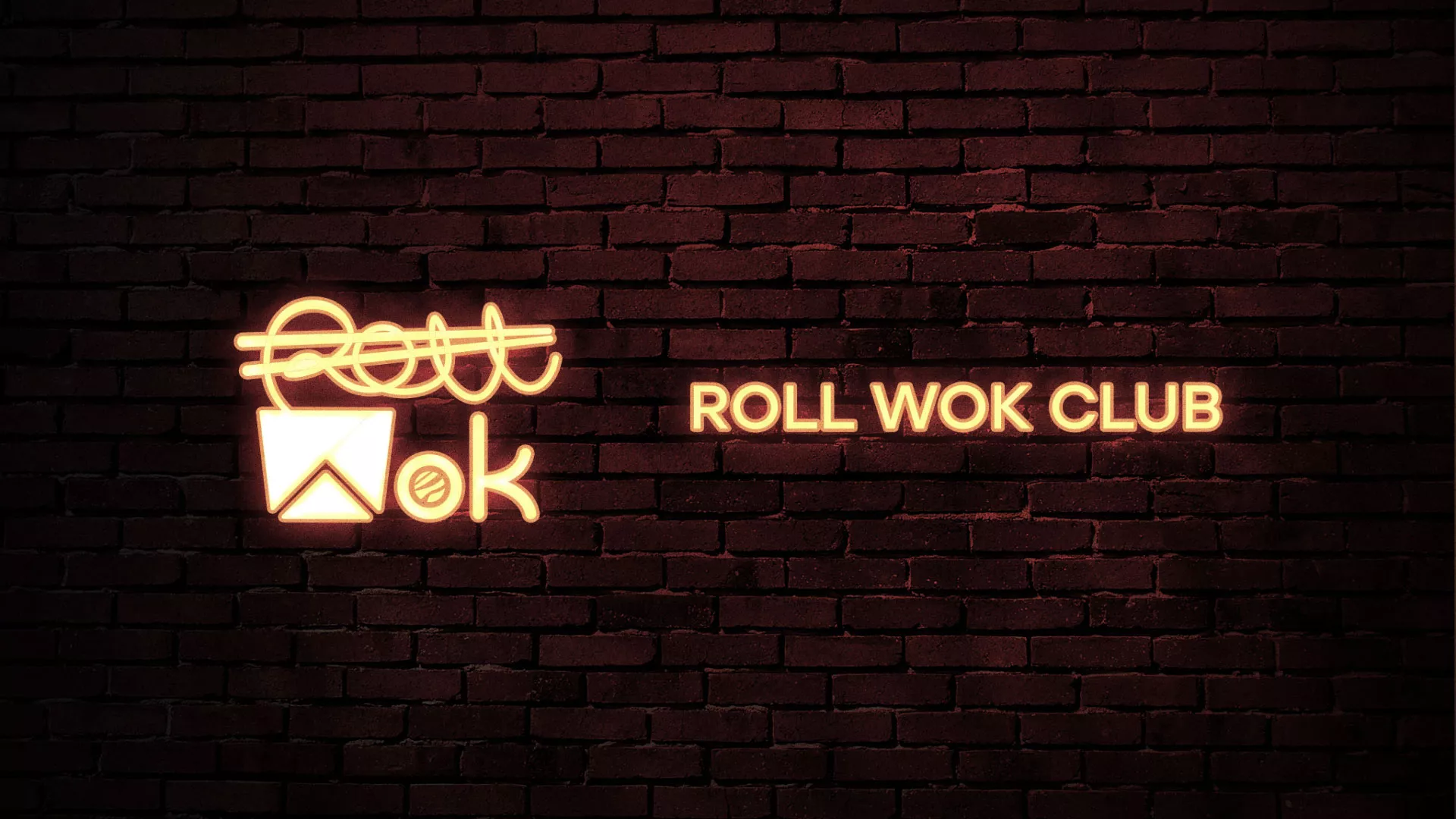 Разработка логотипа суши-бара «Roll Wok Club» в Кондопоге
